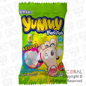 GOMAS YUMMY PIECITOS ACIDOS  X12 SOBRES X 30gr